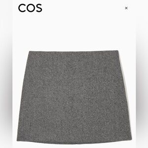 NEW COS Wool Jacquard Mini Skirt Lined, Size 12